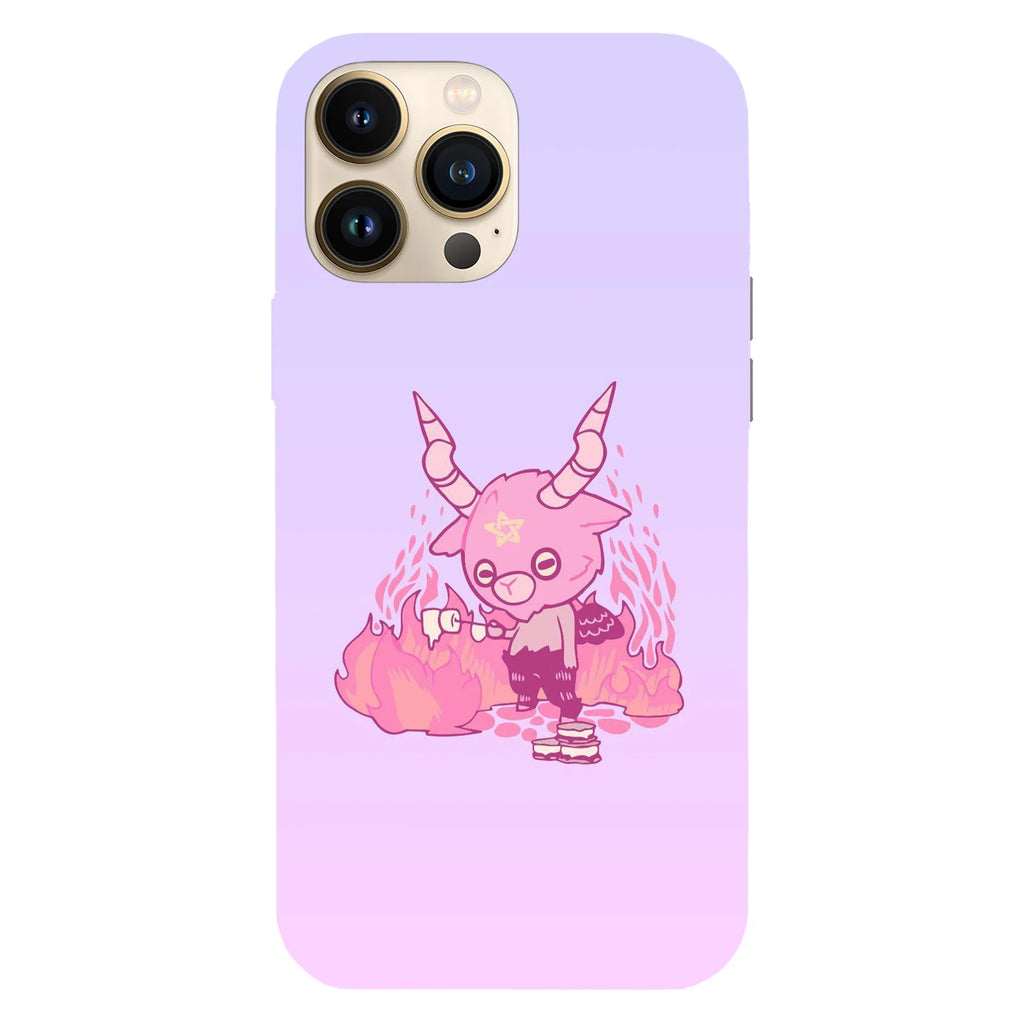 Husa compatibila cu Apple iPhone 15 Pro model Kawaii pink devil, Silicon, TPU, Viceversa - Viceversa