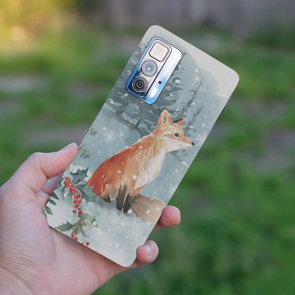 Husă din silicon Motorola G100 cu Winter fox