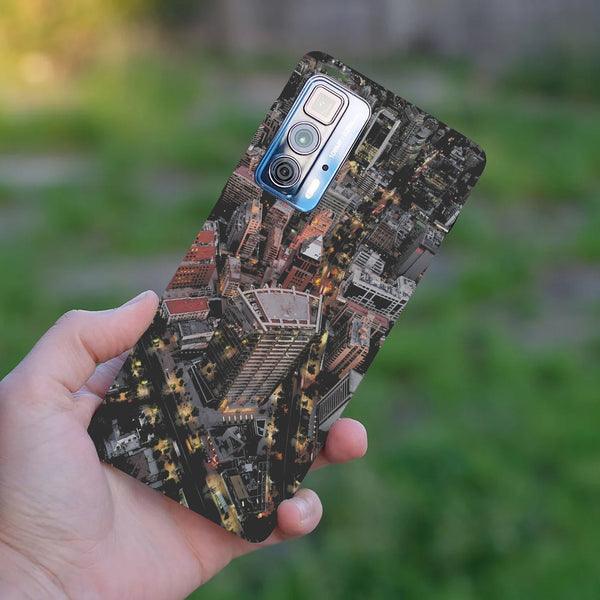 Husă din silicon Motorola Edge 20 Pro cu City view