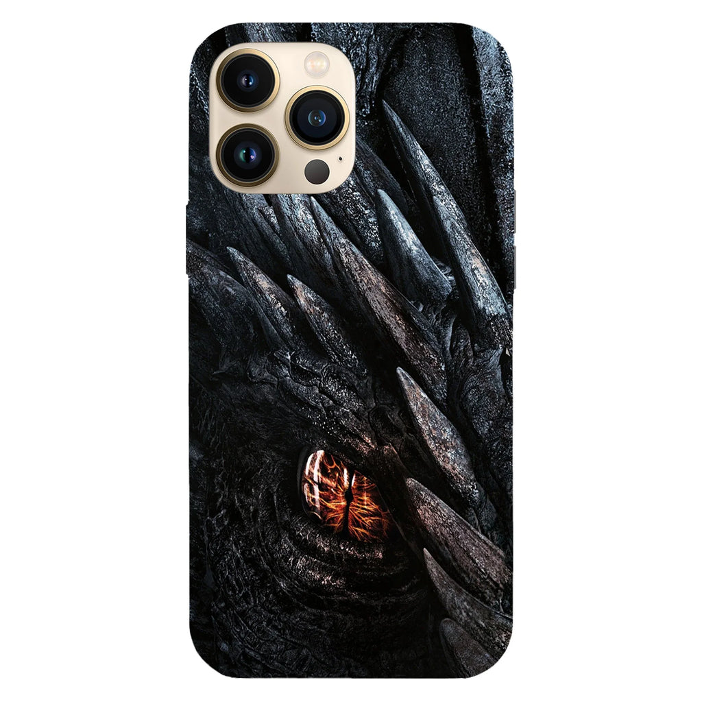 Husa telefon compatibila cu Apple iPhone 15 Plus, Viceversa, model Dragon eye Game of Thrones, Silicon, TPU - Viceversa