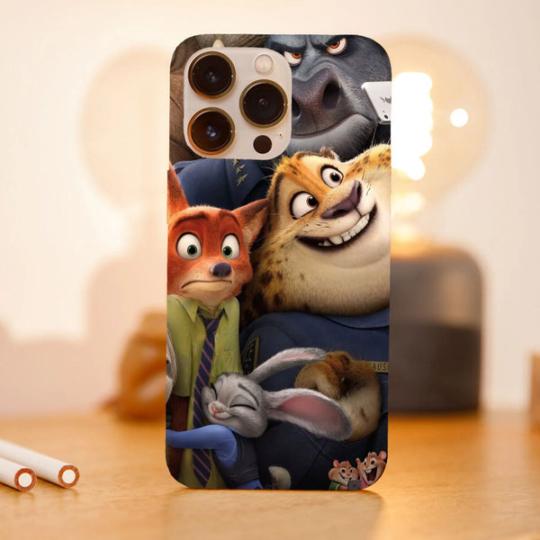 Husa compatibila cu Apple iPhone 15, Viceversa, model Zootopia characters , Silicon, TPU - Viceversa