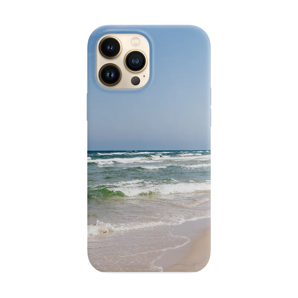 Husa compatibila cu Apple iPhone 15 model Clear sky over beach, Silicon, TPU, Viceversa - Viceversa