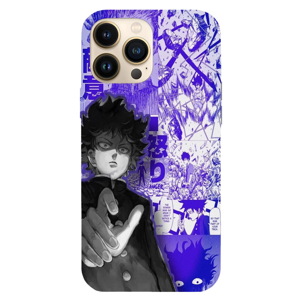Husa telefon compatibila cu Apple iPhone 15 Plus, Viceversa, model Shigeo Kageyama Manga Mob Psycho 100, Silicon, TPU - Viceversa