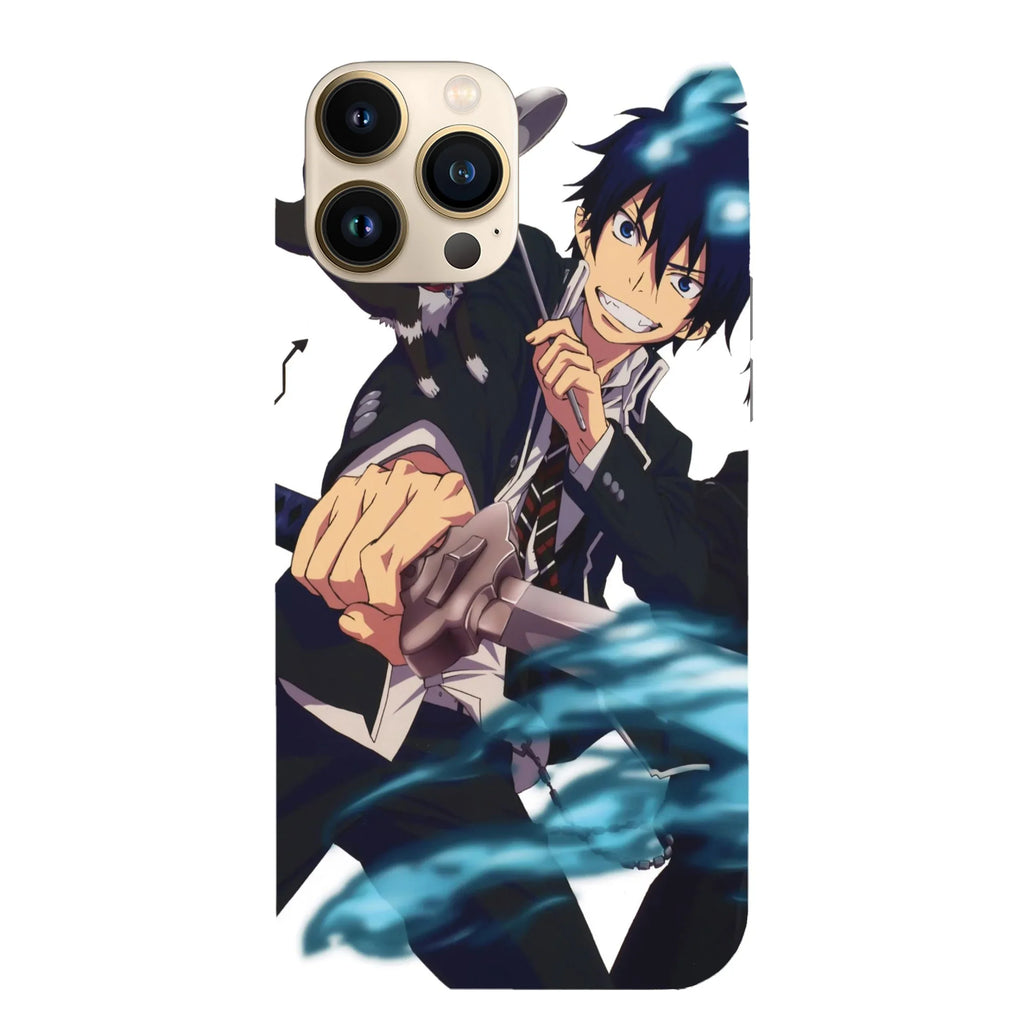 Husa compatibila cu Apple iPhone 15 Plus model Rin Okumura Blue Exorcist, Silicon, TPU, Viceversa - Viceversa