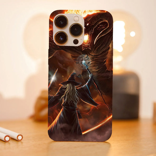 Husa telefon compatibila cu Apple iPhone 15 Pro, Viceversa, model The Balrog Fight The lord of the rings, Silicon, TPU - Viceversa