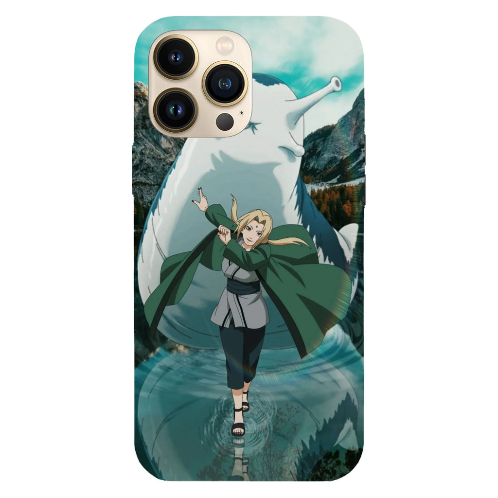Husa compatibila cu Apple iPhone 15 Pro model Tsunade Senju and Katsuyu Naruto, Silicon, TPU, Viceversa - Viceversa