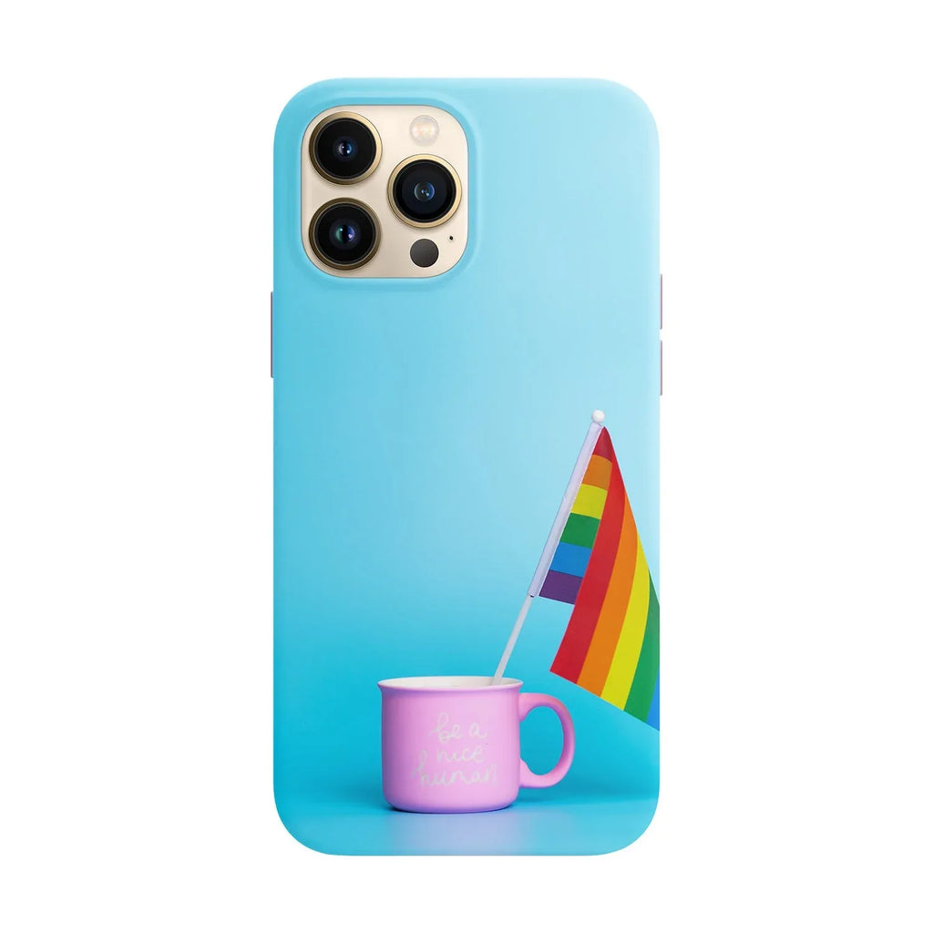 Husa compatibila cu Apple iPhone 15 model Be a nice human, Silicon, TPU, Viceversa - Viceversa