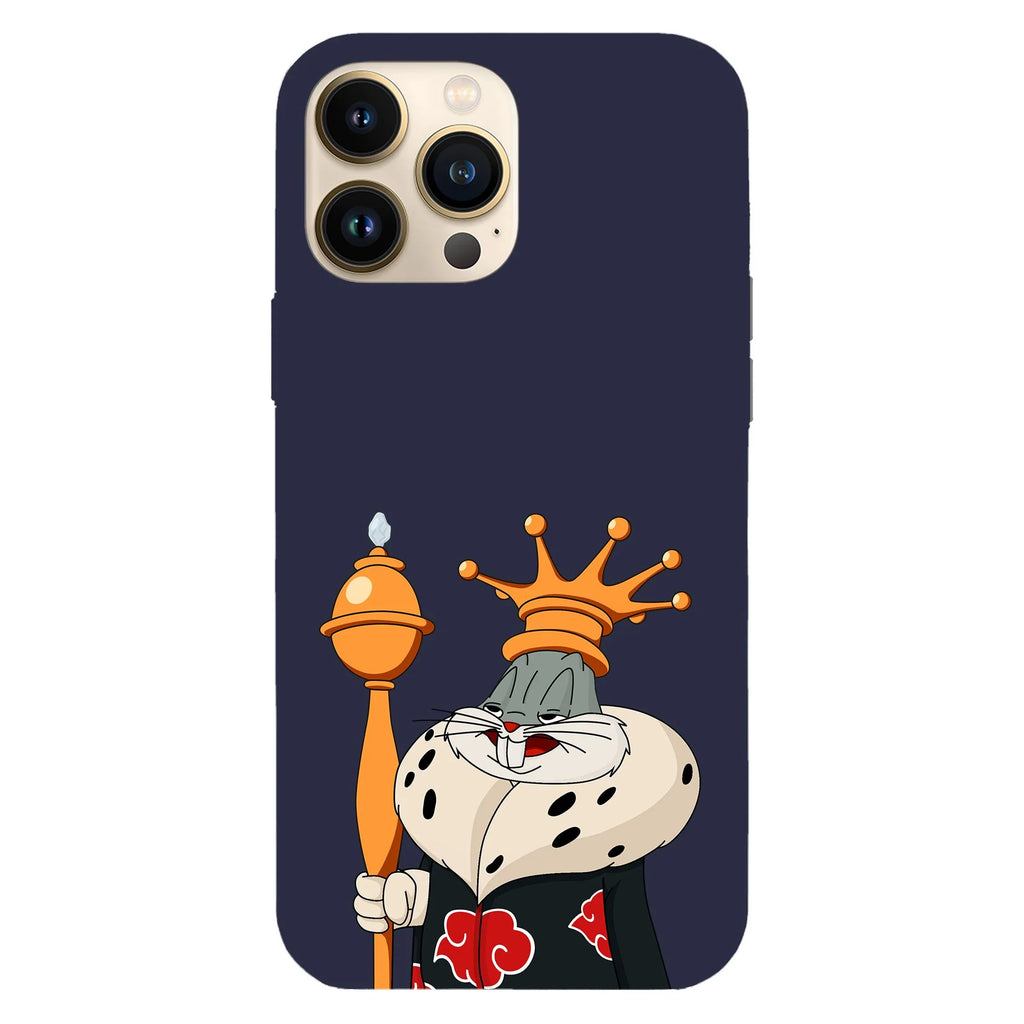 Husa compatibila cu Apple iPhone 15 Pro Max model King Bugs Bunny, Silicon, TPU, Viceversa - Viceversa