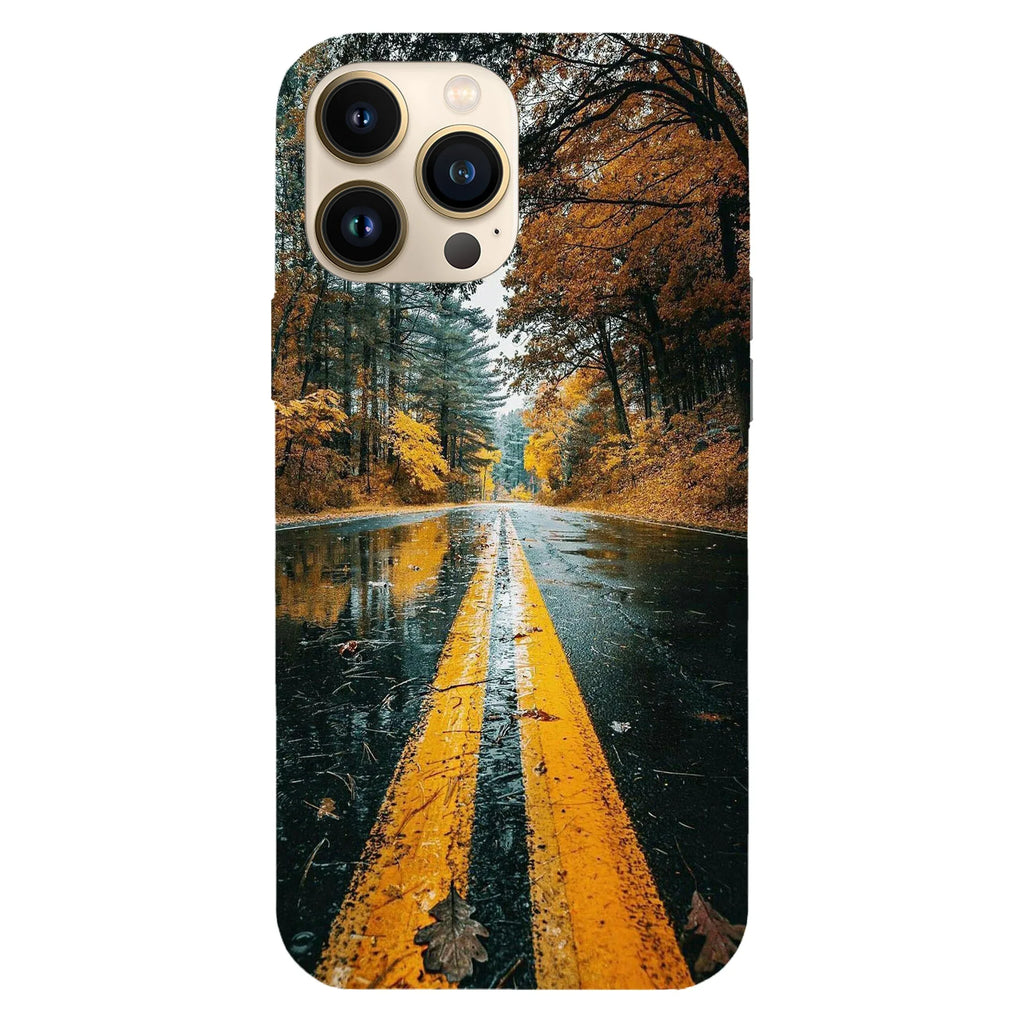Husa compatibila cu Apple iPhone 15 Pro model Autumn asthenia road, Silicon, TPU, Viceversa - Viceversa