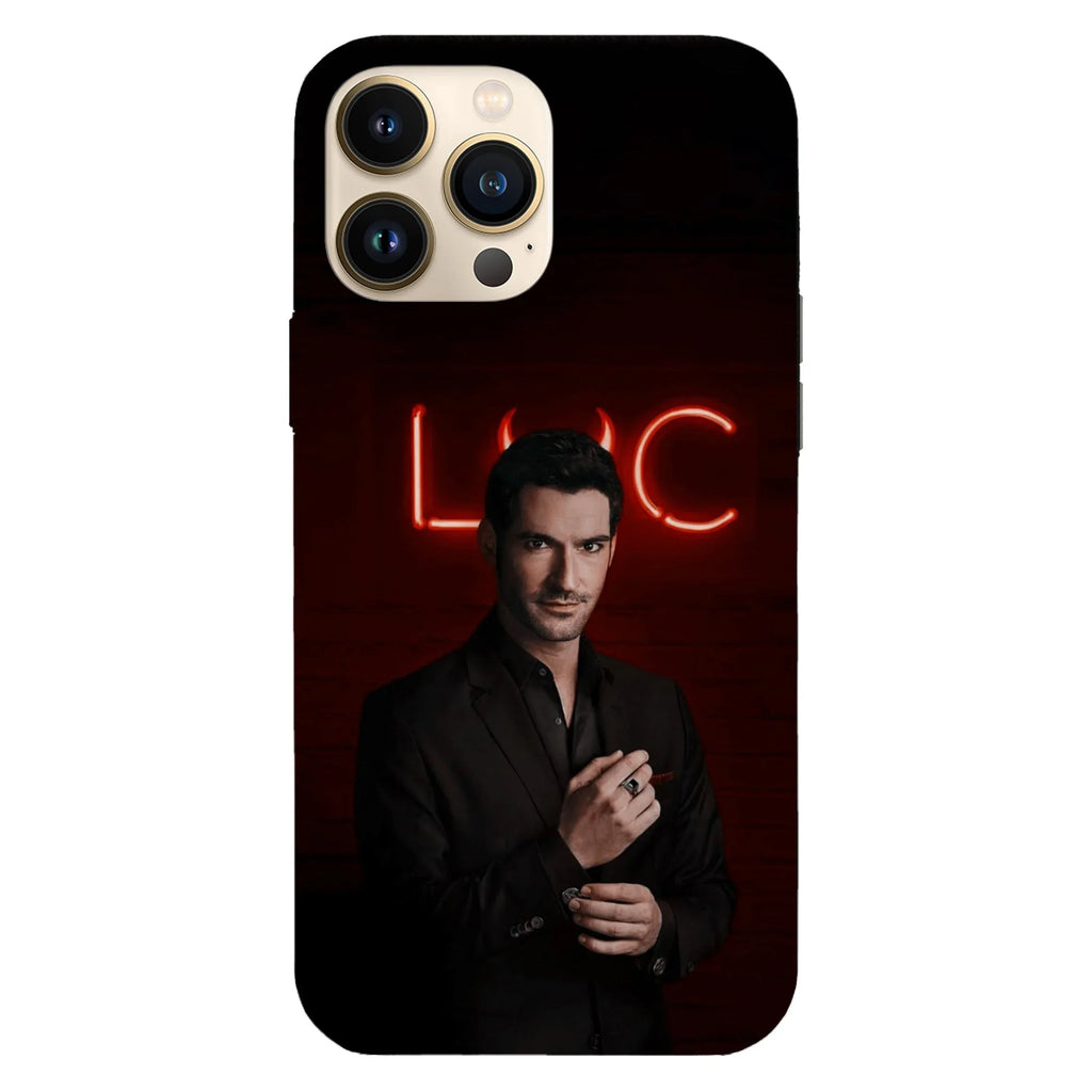 Husa telefon compatibila cu Apple iPhone 15 Plus, Viceversa, model Lucifer Morningstar, Silicon, TPU - Viceversa