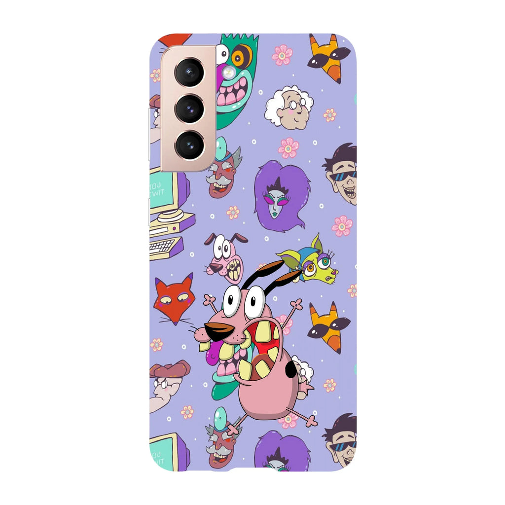 Husa compatibila cu Samsung Galaxy S22 Ultra model Courage the cowardly dog, Silicon, TPU, Viceversa - Viceversa
