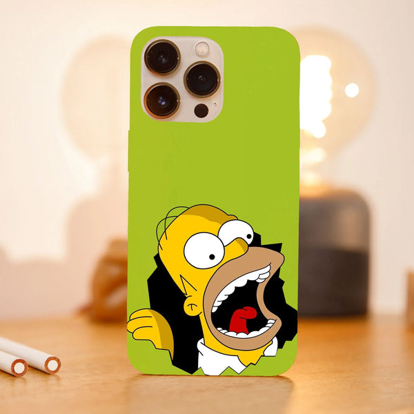 Husa compatibila cu Apple iPhone 15 Pro Max model I'm hungry Homer Simson, Silicon, TPU, Viceversa - Viceversa