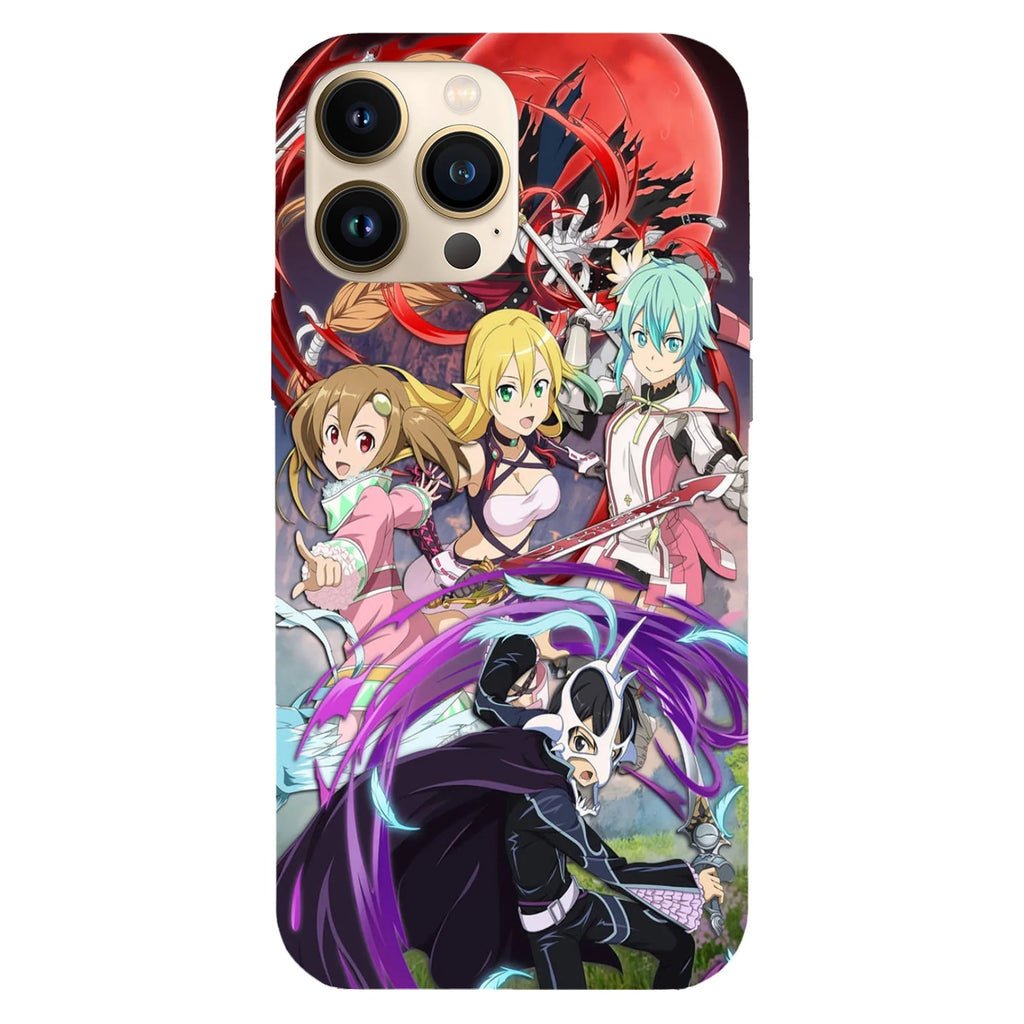 Husa telefon compatibila cu Apple iPhone 15 Pro, Viceversa, model Fight Mode Sword Art Online, Silicon, TPU - Viceversa