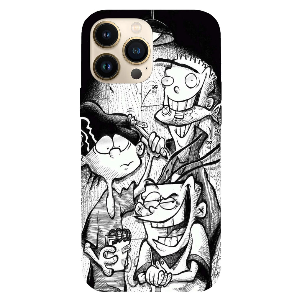 Husa compatibila cu Apple iPhone 15 Pro Max model Ed Edd and Eddy scheming, Silicon, TPU, Viceversa - Viceversa