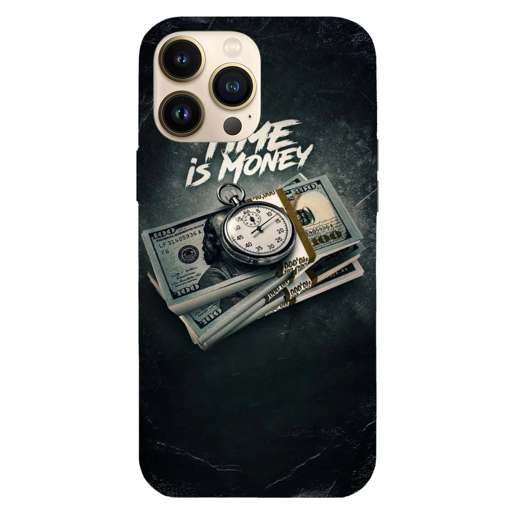 Husa compatibila cu Apple iPhone 15 Pro model Time is money, Silicon, TPU, Viceversa - Viceversa