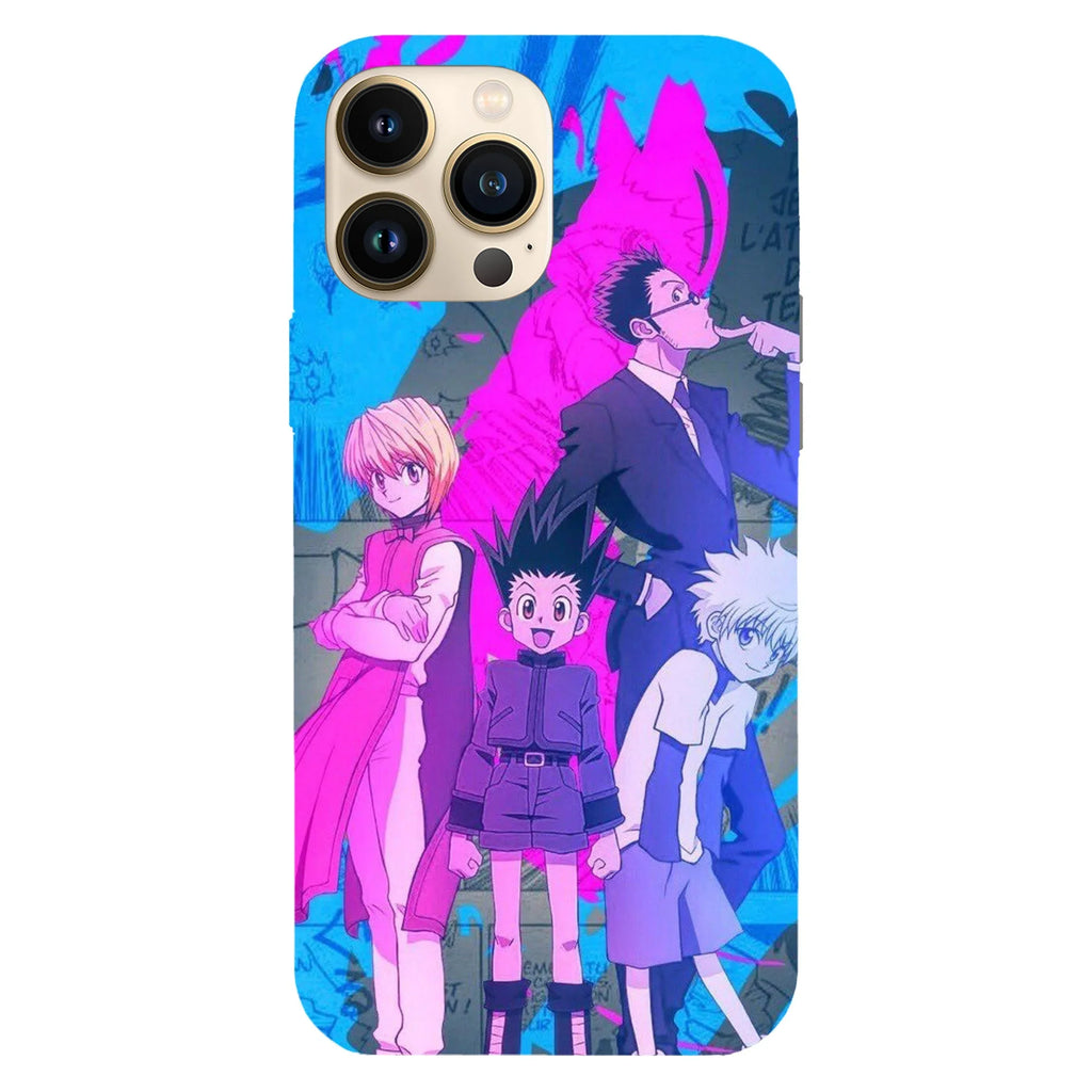 Husa telefon compatibila cu Apple iPhone 15 Plus, Viceversa, model Neon Team Hunter x Hunter, Silicon, TPU - Viceversa