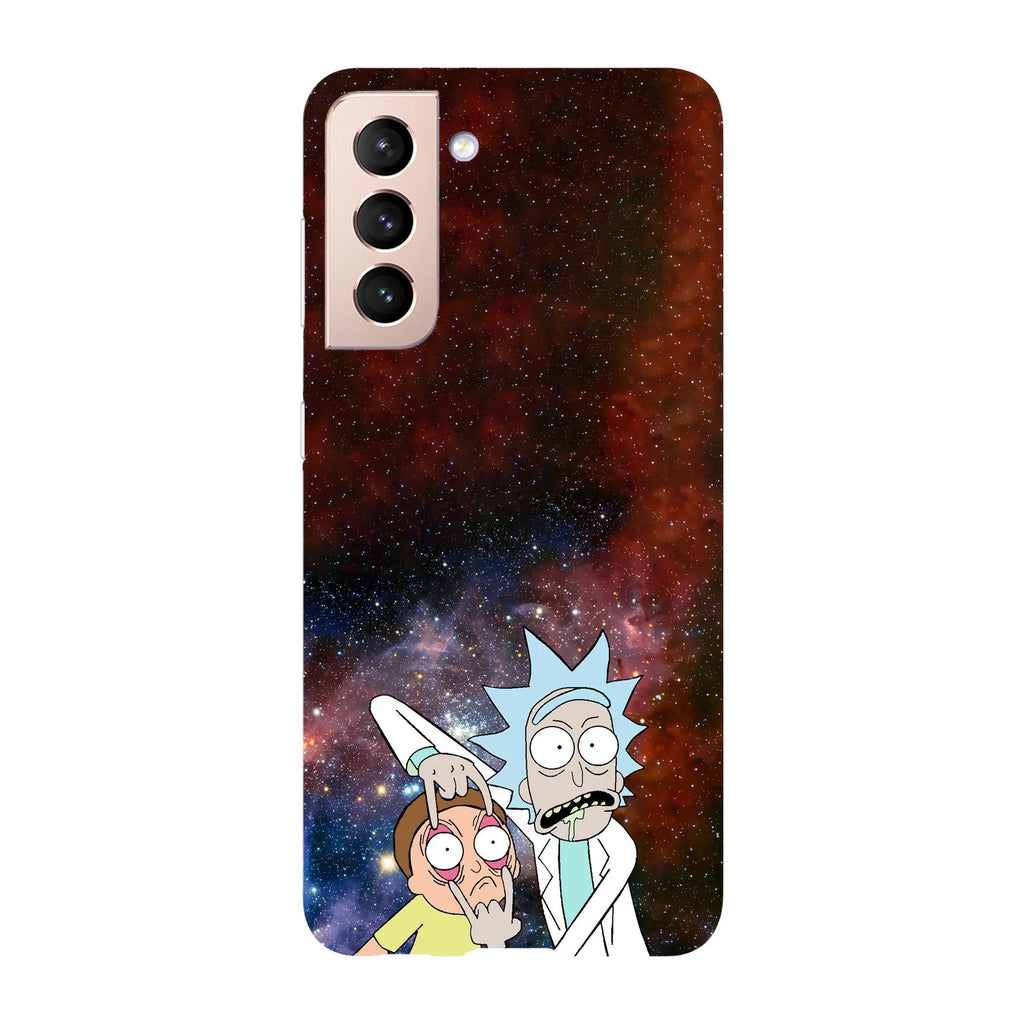 Husa compatibila cu Samsung Galaxy S22 Ultra model Look Morty!, Silicon, TPU, Viceversa - Viceversa