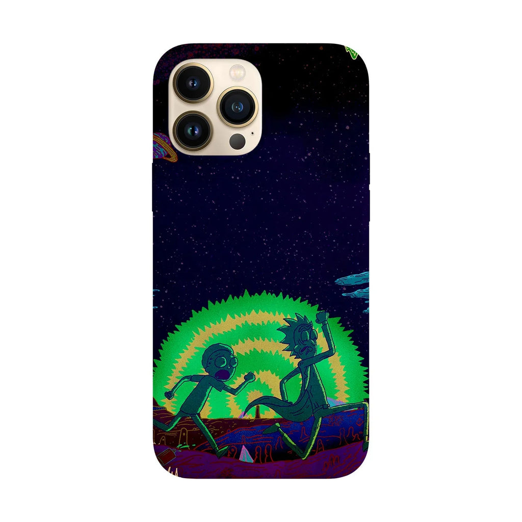 Husa compatibila cu Apple iPhone 15 model Run Morty Run, Silicon, TPU, Viceversa - Viceversa