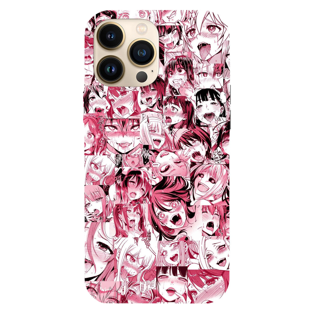 Husa compatibila cu Apple iPhone 15 Pro model Ahegao Pink, Silicon, TPU, Viceversa - Viceversa