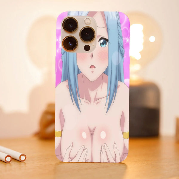 Husa telefon compatibila cu Apple iPhone 15 Pro, Viceversa, model Olivia Servant Blushing The Hidden Dungeon Only I Can Enter, Silicon, TPU - Viceversa