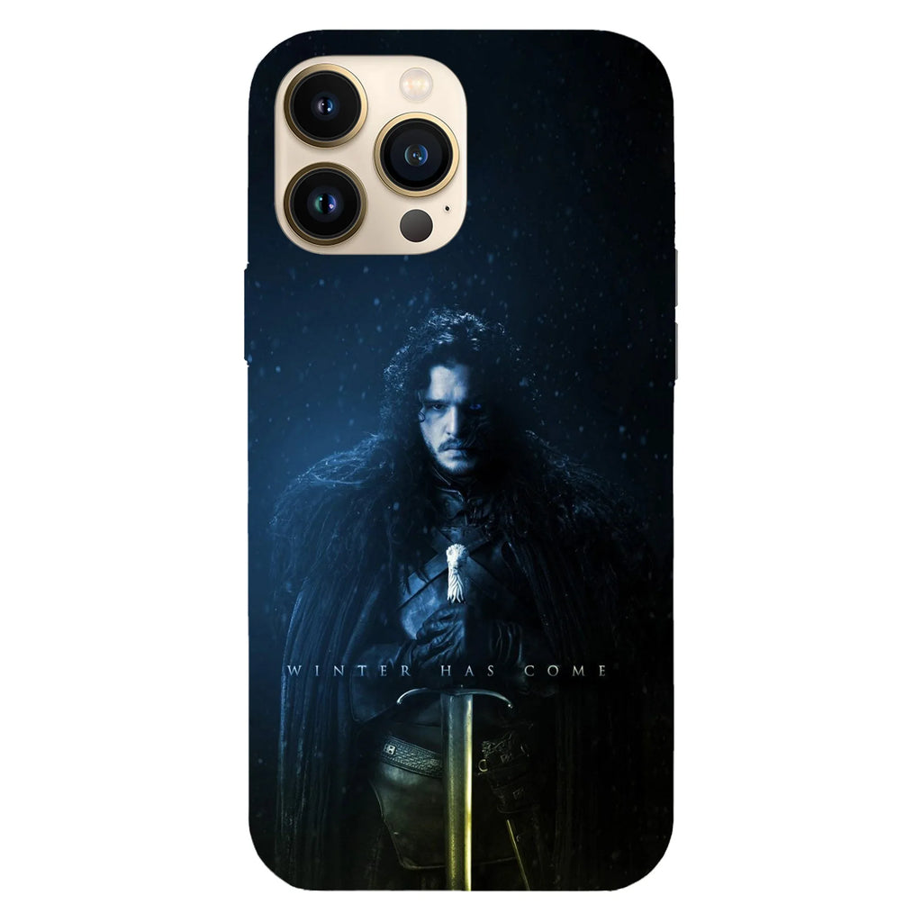 Husa telefon compatibila cu Apple iPhone 15, Viceversa, model Winter has come Game of Thrones, Silicon, TPU - Viceversa
