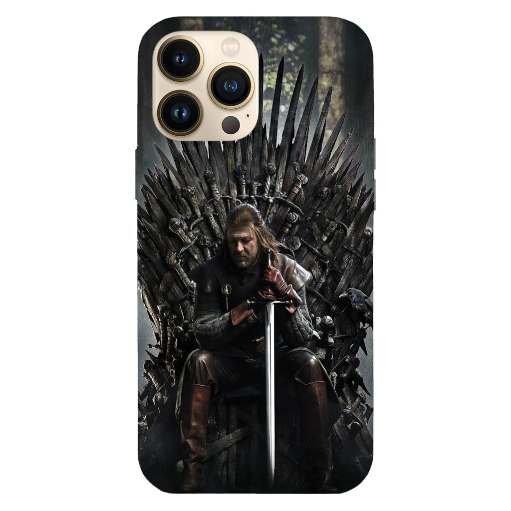 Husa telefon compatibila cu Apple iPhone 15 Pro, Viceversa, model Ned Stark Game of Thrones, Silicon, TPU - Viceversa