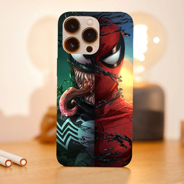 Husa compatibila cu Apple iPhone 15 Plus model Venom x Spiderman, Silicon, TPU, Viceversa - Viceversa