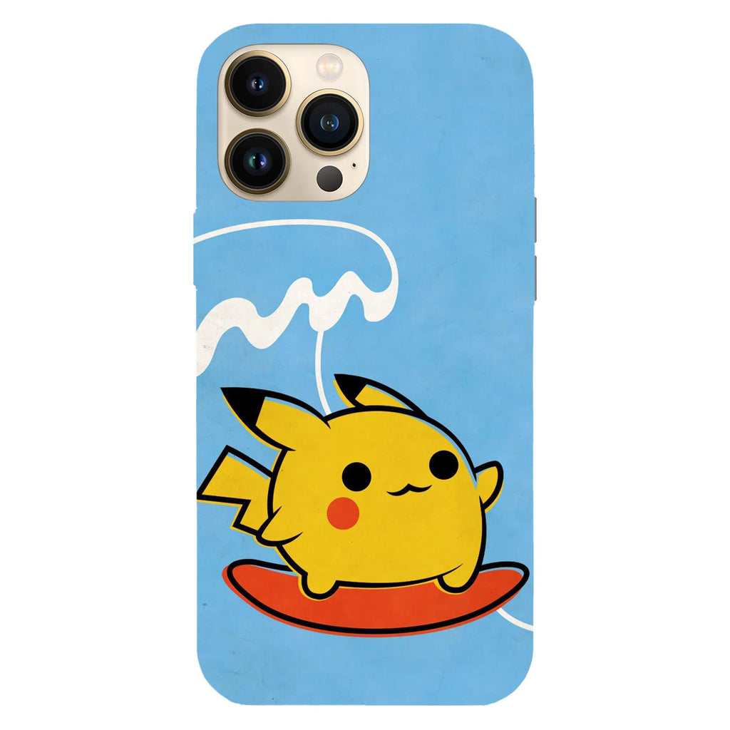 Husa compatibila cu Apple iPhone 15 Plus model Wave riding Pikachu, Silicon, TPU, Viceversa - Viceversa
