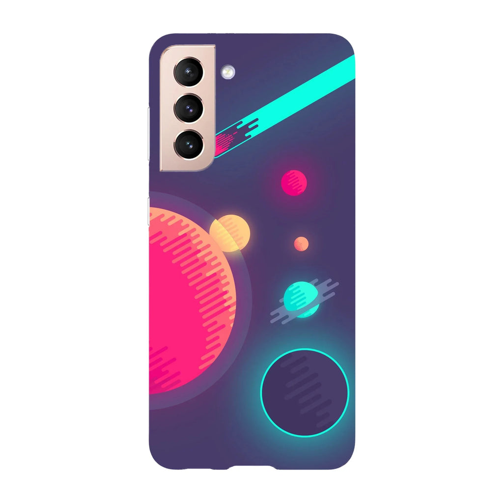 Husa compatibila cu Samsung Galaxy S22 Ultra model Neon Meteor Shower, Silicon, TPU, Viceversa - Viceversa