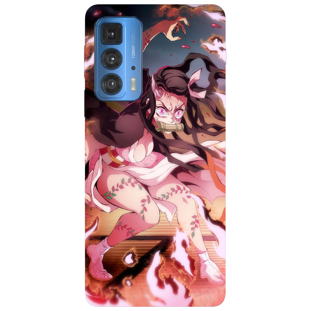 Husă din silicon Motorola G50 cu O g50 nezuko demon fight demon slayer
