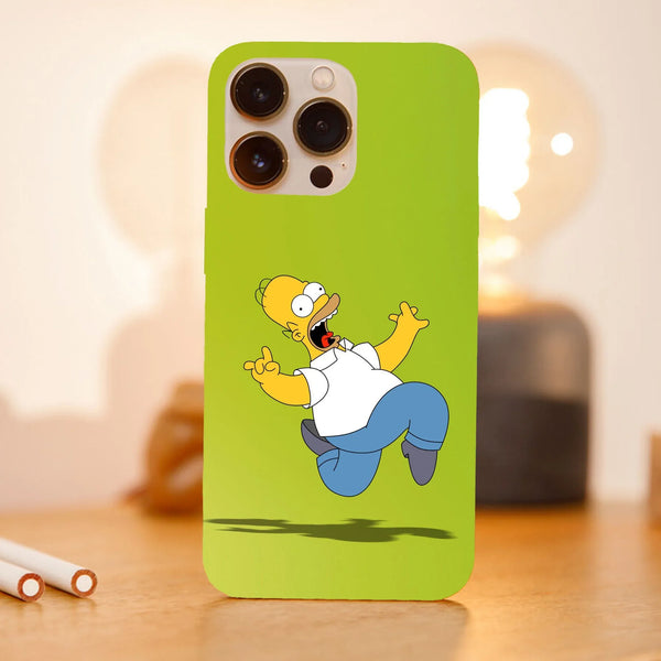 Husa compatibila cu Apple iPhone 15 Pro Max model Scared Homer Simson, Silicon, TPU, Viceversa - Viceversa