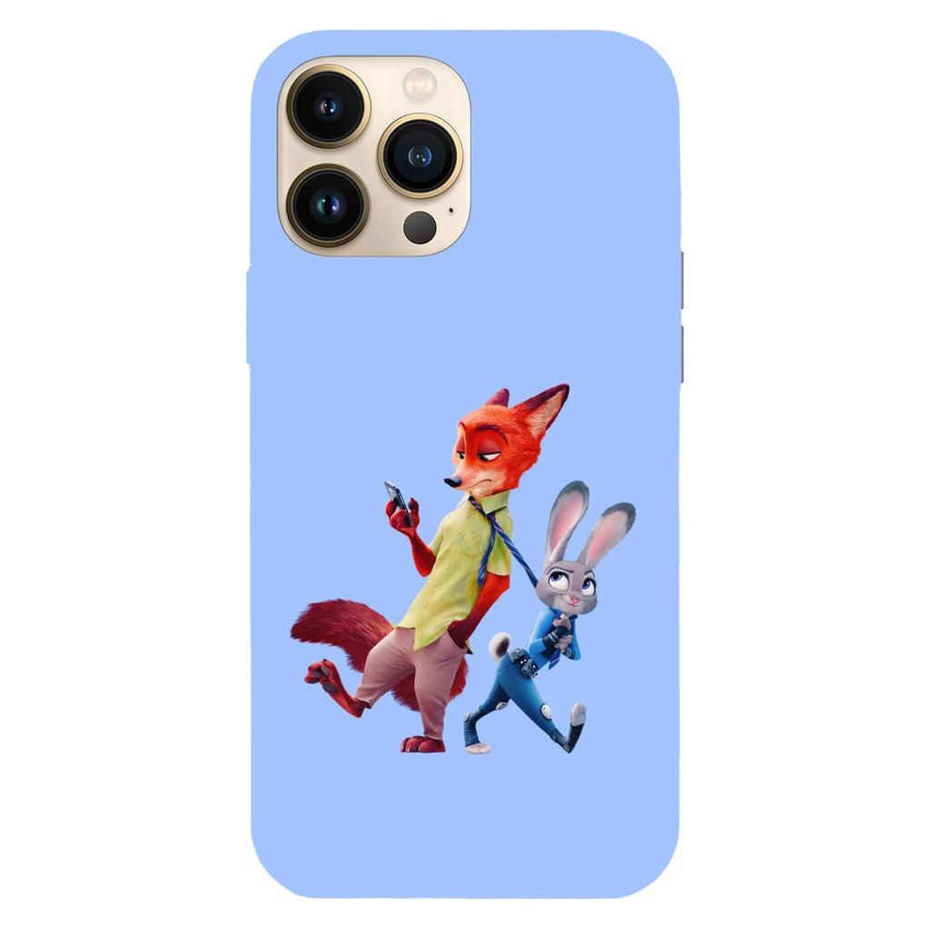 Husa compatibila cu Apple iPhone 15 Plus, Viceversa, model Come with me Nick Zootopia , Silicon, TPU - Viceversa