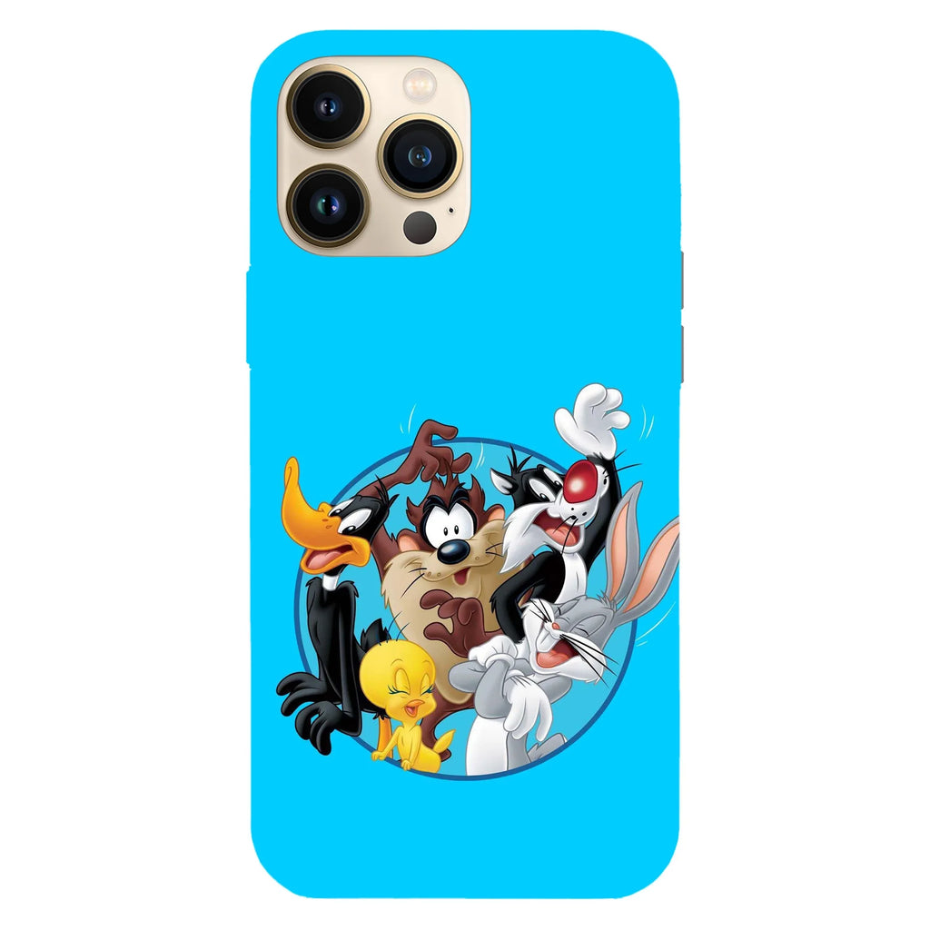 Husa compatibila cu Apple iPhone 15 Pro Max model Looney Tunes Family, Silicon, TPU, Viceversa - Viceversa