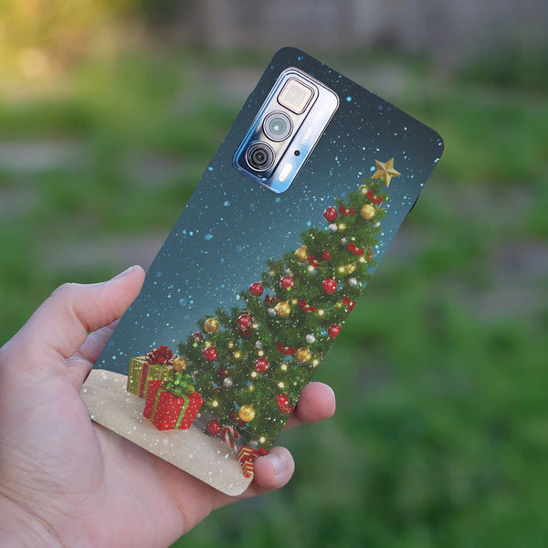 Husă din silicon Motorola G71 5G cu Christmas tree