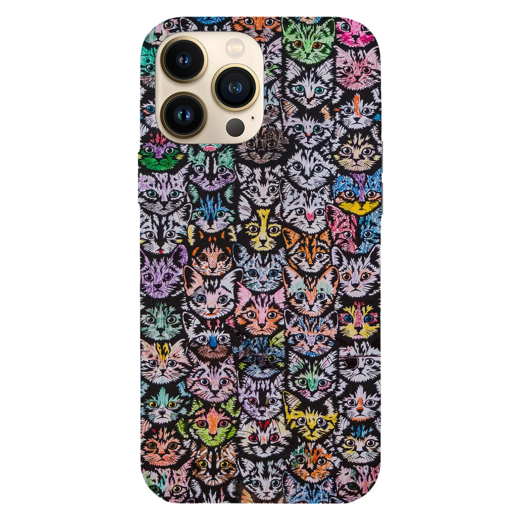 Husa compatibila cu Apple iPhone 15 Pro Max model Cat wall, Silicon, TPU, Viceversa - Viceversa