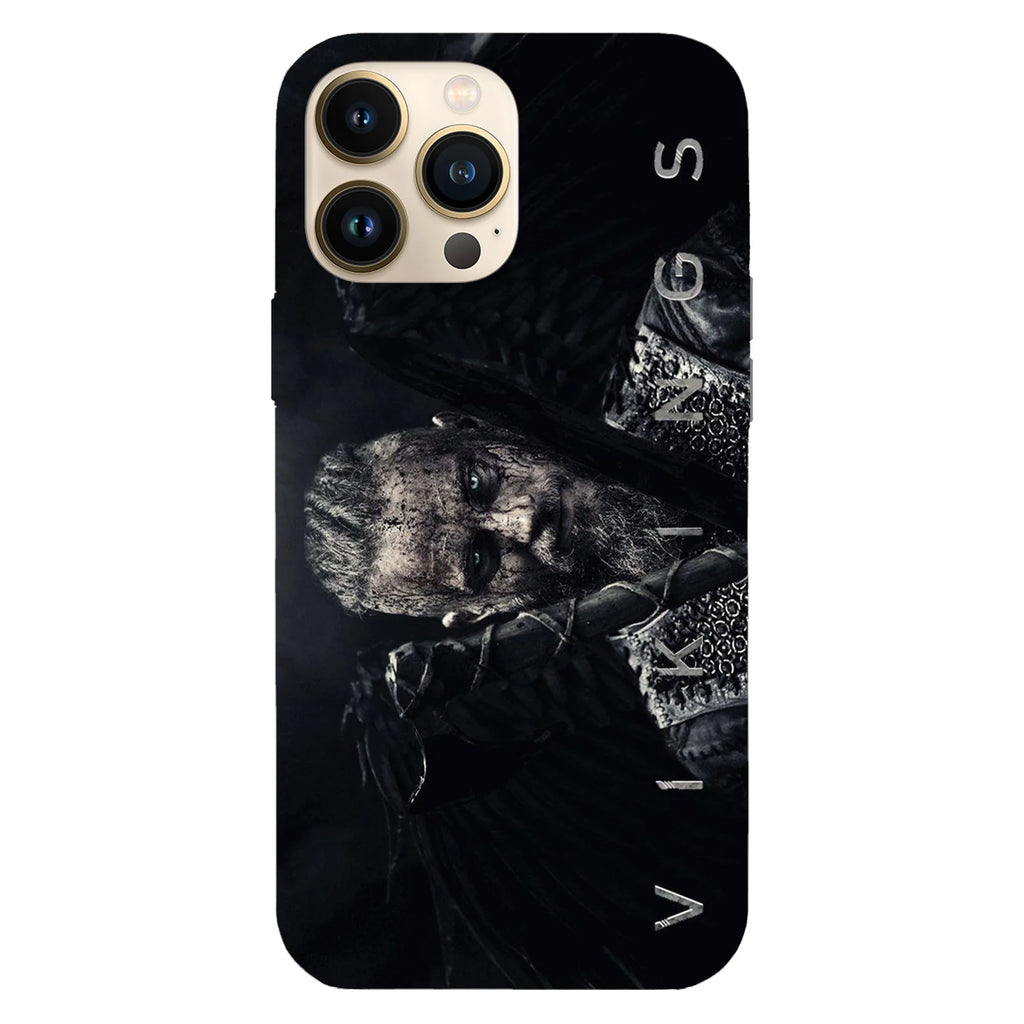 Husa telefon compatibila cu Apple iPhone 15 Pro Max, Viceversa, model Dark King Vikings, Silicon, TPU - Viceversa
