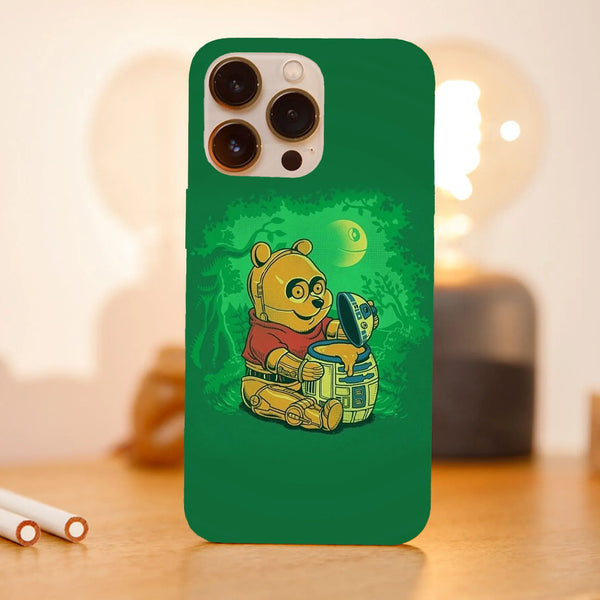 Husa compatibila cu Apple iPhone 15, Viceversa, model Winnie the Pooh Star wars edition , Silicon, TPU - Viceversa