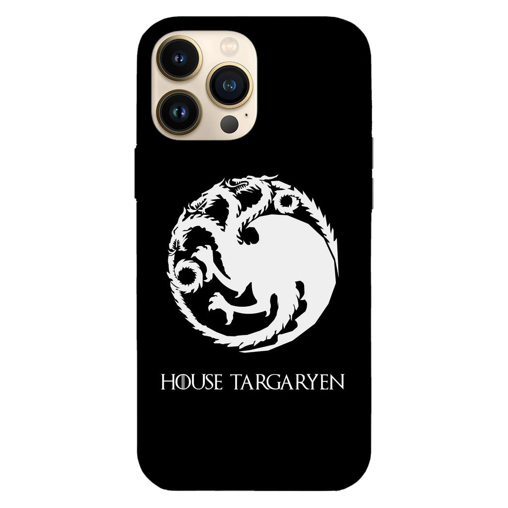 Husa telefon compatibila cu Apple iPhone 15 Pro Max, Viceversa, model House Targaryen Game of Thrones, Silicon, TPU - Viceversa