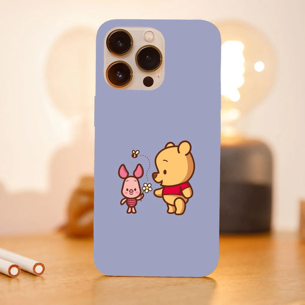 Husa compatibila cu Apple iPhone 15, Viceversa, model Winnie the Pooh and Piglet , Silicon, TPU - Viceversa