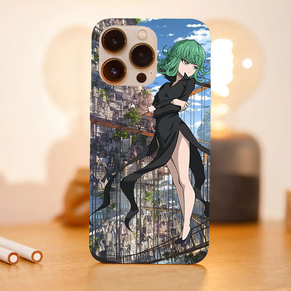 Husa telefon compatibila cu Apple iPhone 15 Plus, Viceversa, model Tatsumaki One Punch Man, Silicon, TPU - Viceversa