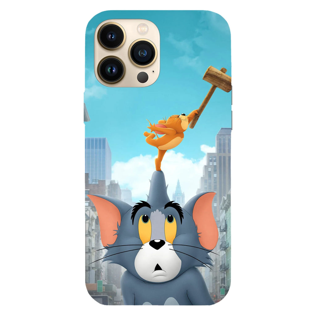 Husa compatibila cu Apple iPhone 15 Plus, Viceversa, model Boink Tom and Jerry , Silicon, TPU - Viceversa