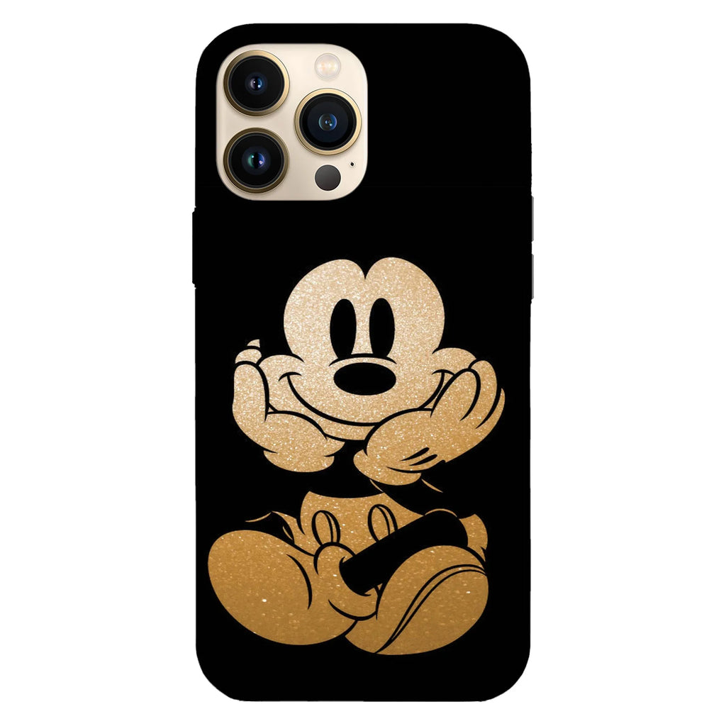 Husa compatibila cu Apple iPhone 15 Pro Max model Glitter Mickey Mouse, Silicon, TPU, Viceversa - Viceversa