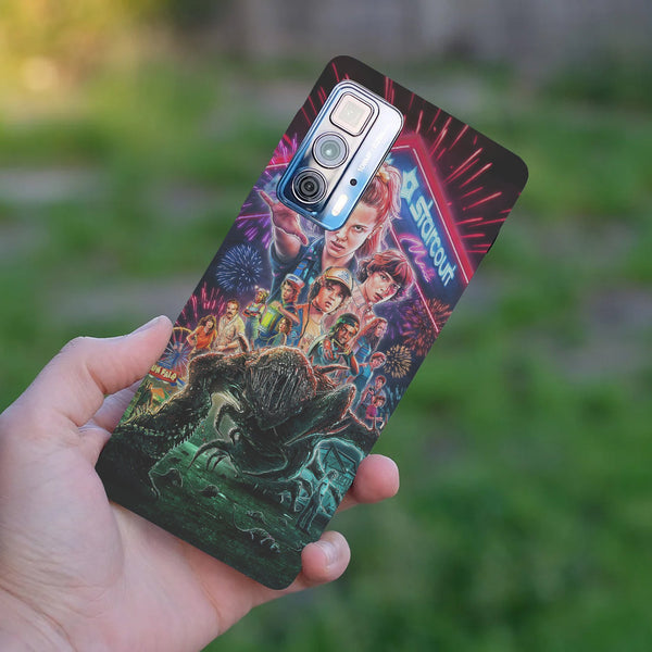 Husă din silicon Motorola Edge 20 Pro cu Stranger things