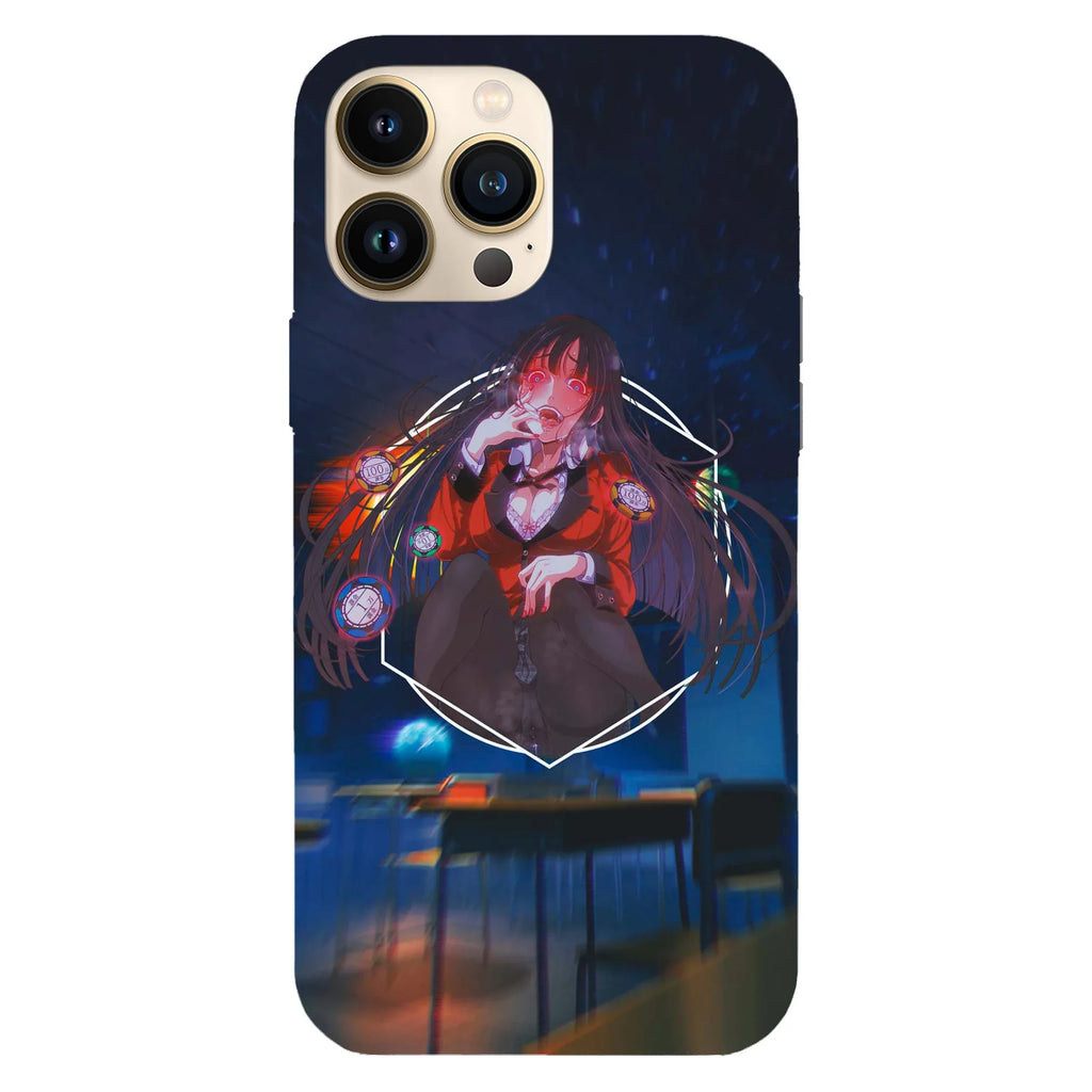 Husa compatibila cu Apple iPhone 15 Pro model Jabami Yumeko Kakegurui, Silicon, TPU, Viceversa - Viceversa