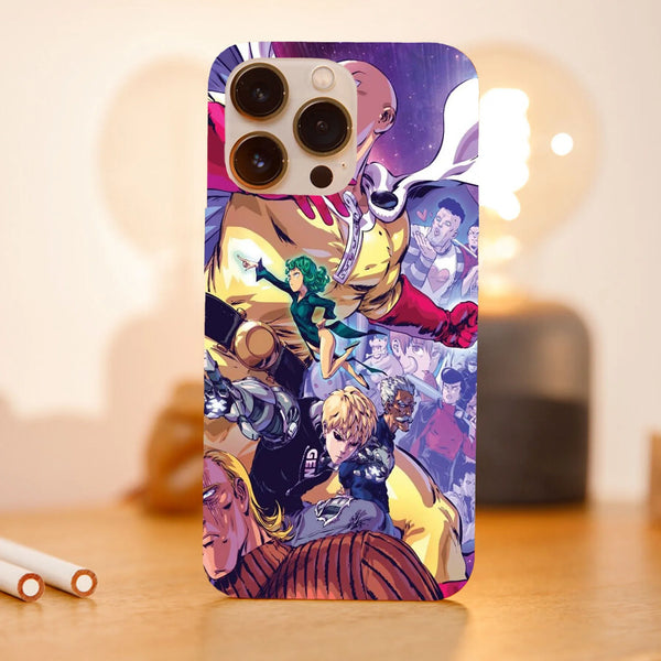 Husa compatibila cu Apple iPhone 15 Pro model One Punch Man Hero Team, Silicon, TPU, Viceversa - Viceversa