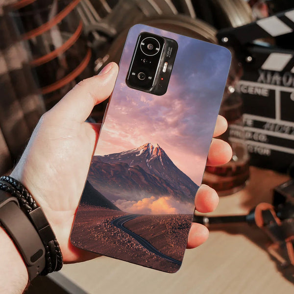 Husă din silicon Poco F3 cu Mountain top