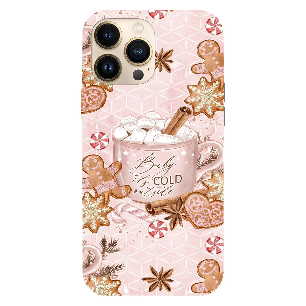 Husa Craciun compatibila cu Apple iPhone 15 Pro model Baby is cold outside, Silicon, TPU, Viceversa - Viceversa