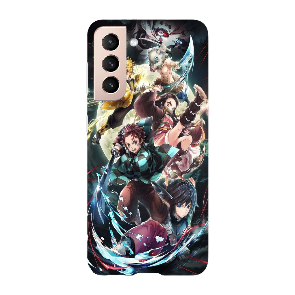 Husa compatibila cu Samsung Galaxy S22 Ultra model Demon slayer Battle with demons, Silicon, TPU, Viceversa - Viceversa