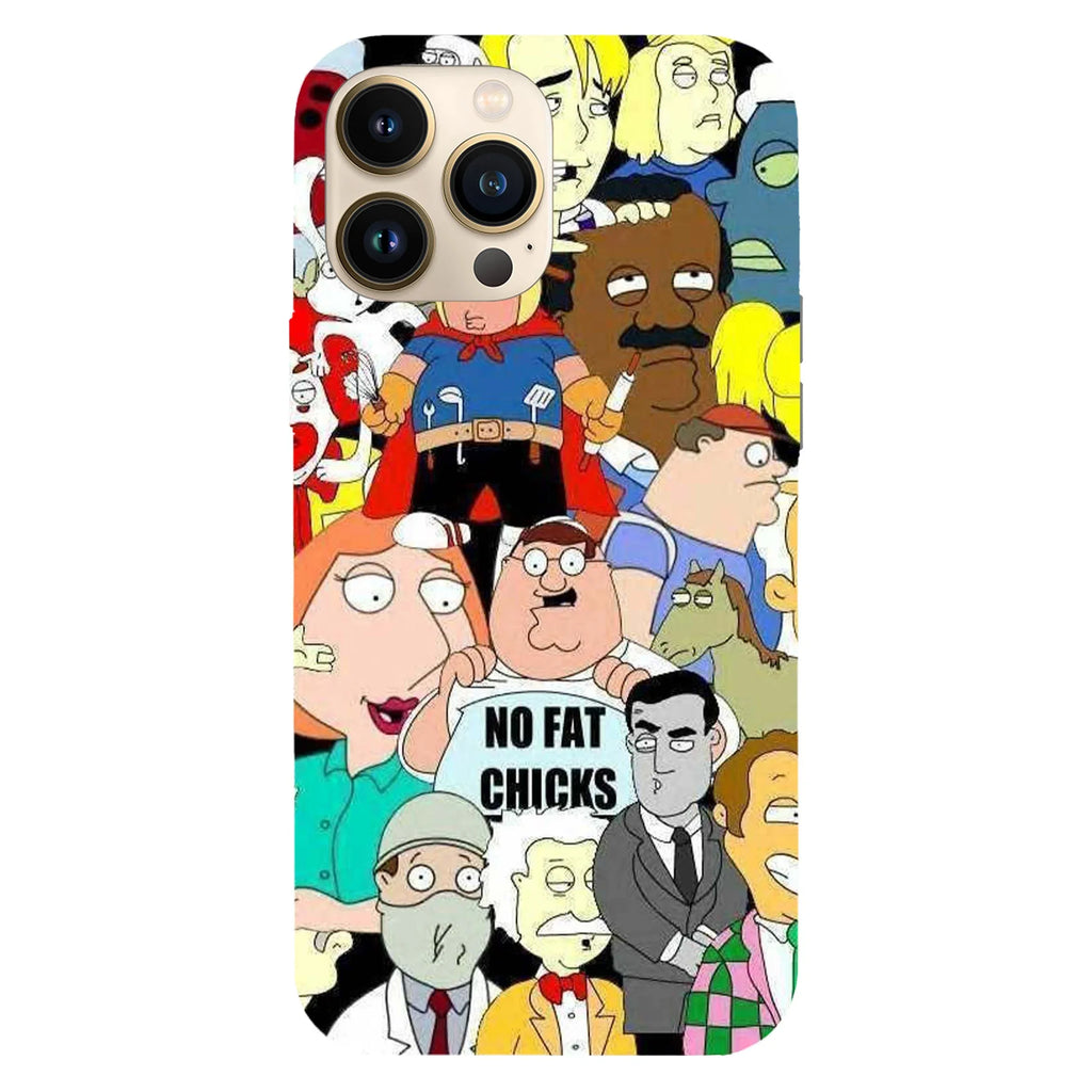 Husa compatibila cu Apple iPhone 15 Pro Max model Family Guy characters, Silicon, TPU, Viceversa - Viceversa