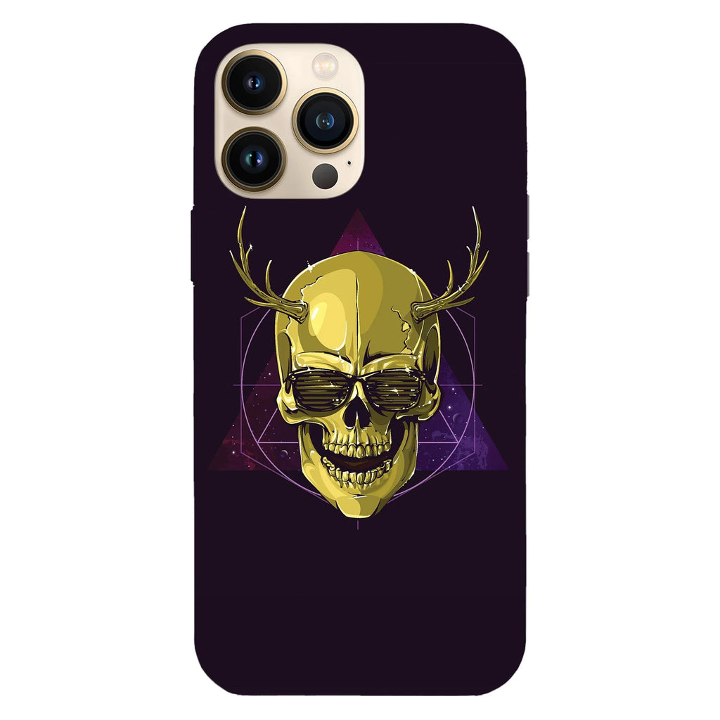Husa compatibila cu Apple iPhone 15 Pro Max model Hipster skull art, Silicon, TPU, Viceversa - Viceversa